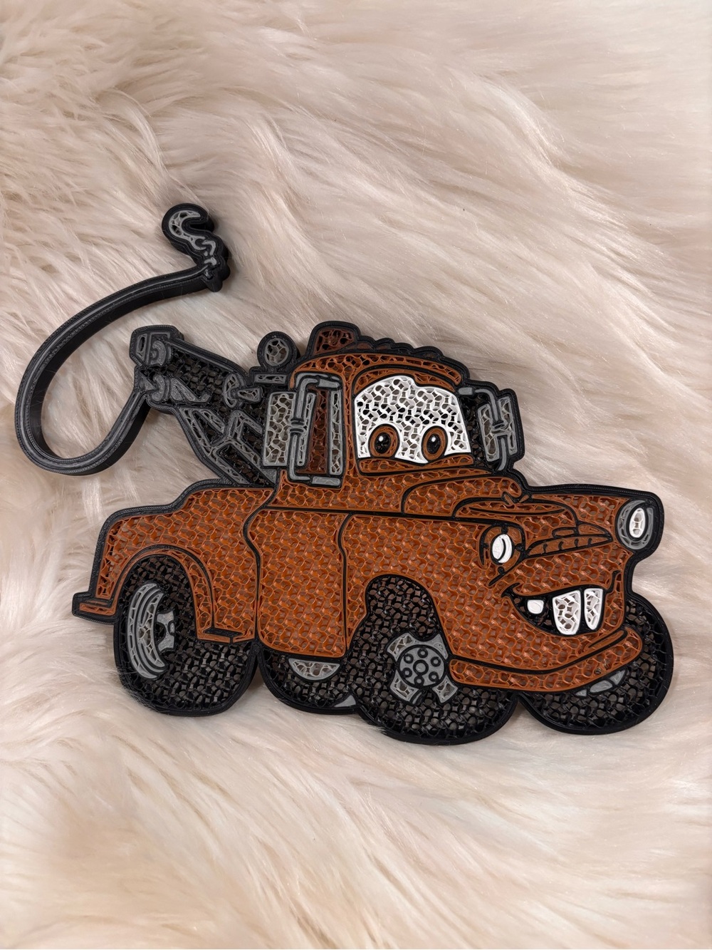 Tow Truck Character 3-D pin Board